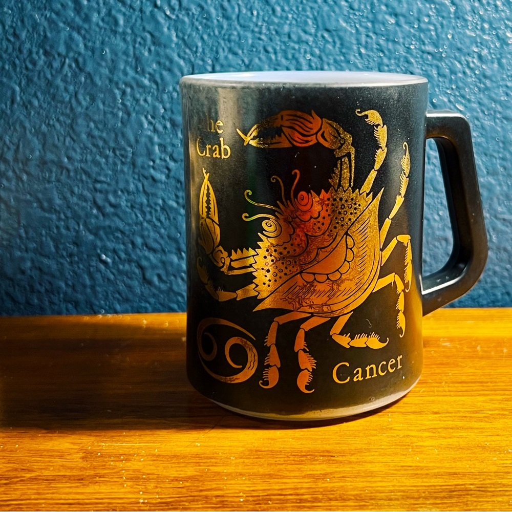 Federal Glass Mid-Century Zodiac Mug: Cancer